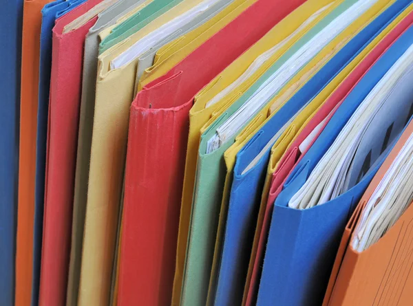 Kolorowe foldery — Zdjęcie stockowe