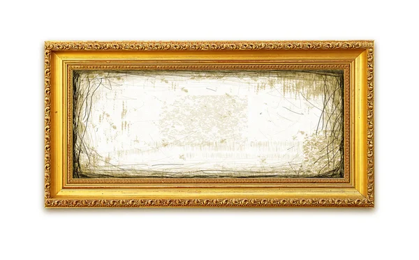 Grungy Golden Frame — Stock Photo, Image