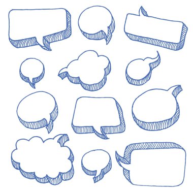 Speech And Thought Bubbles clipart