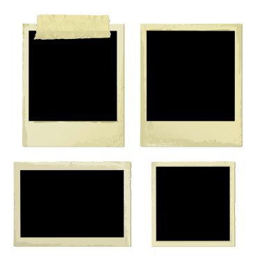 Old Photo Frames (vector) clipart