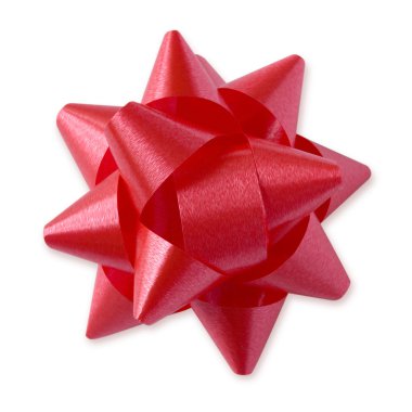 Red Bow (+clipping path) clipart