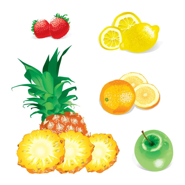 Frutas (vector ) — Vector de stock