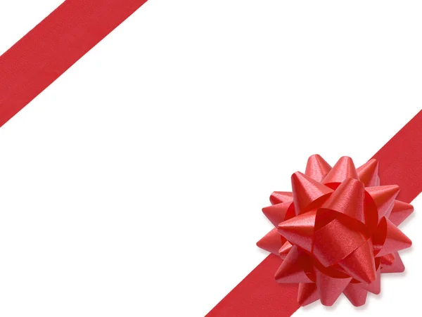 Red Ribbon (+ clipping path ) — стоковое фото