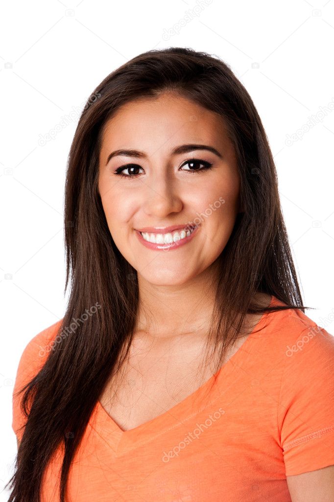 Happy smiling teenager young woman