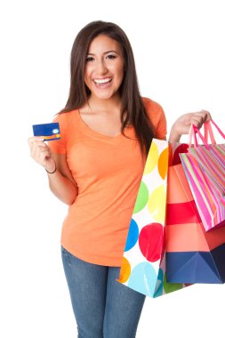 Credit card shopping clipart