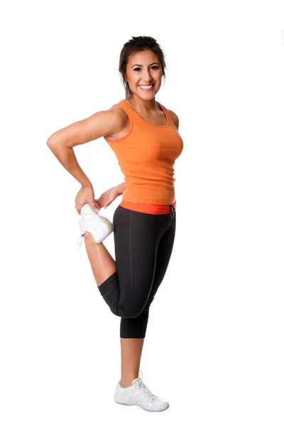 Leg Stretching Fitness exercise — Stock Photo, Image