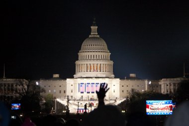 US Capitol at Inauguration clipart