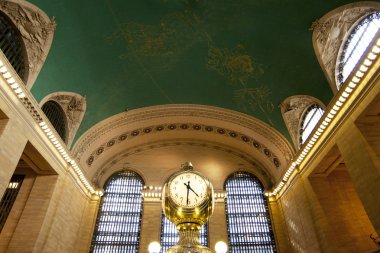 Clock in Grand Central Train Station clipart