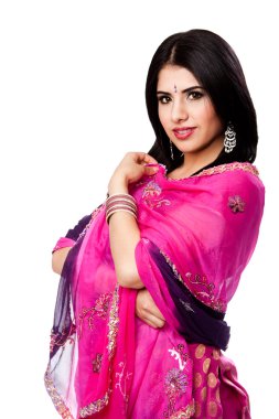 Beautiful Indian Hindu woman clipart