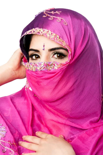 Mujer hindú india con pañuelo en la cabeza —  Fotos de Stock