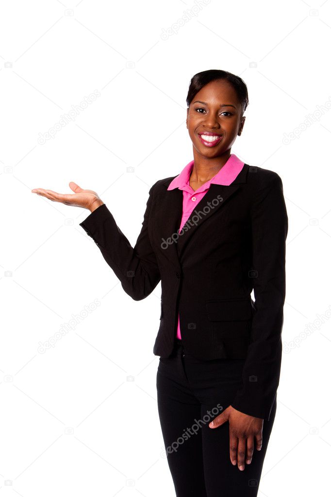 Happy smiling business woman