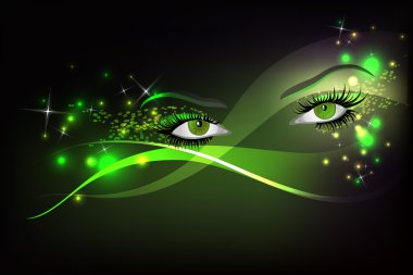 Glamour eyes clipart