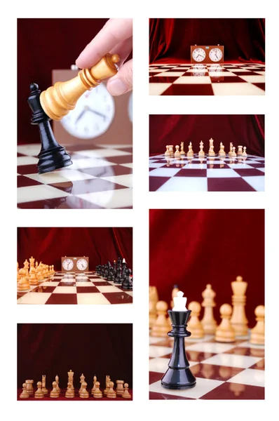 Chess colage — Stock Photo, Image