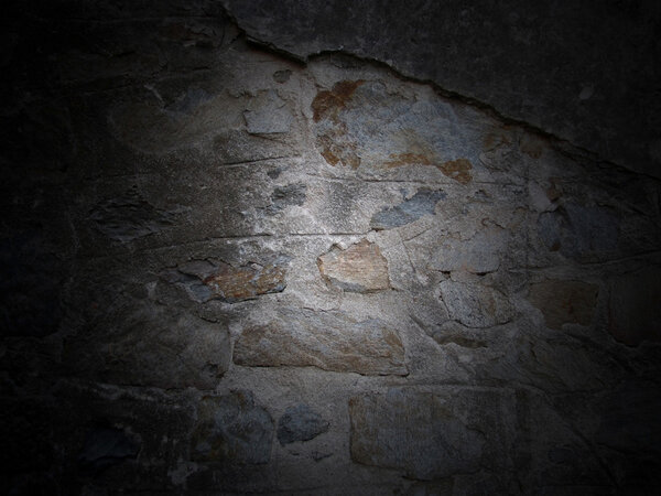 Photo of grunge dark wall suitable for background