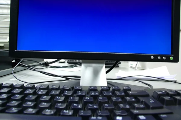 コンピューターのブルー スクリーン — ストック写真