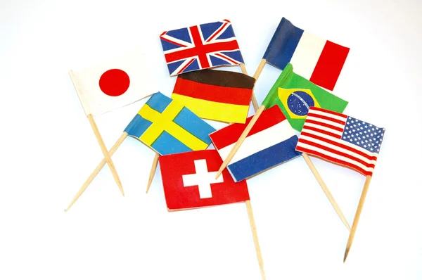 Världens flaggor — Stockfoto