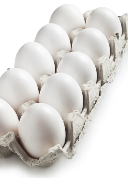 Witte eieren — Stockfoto