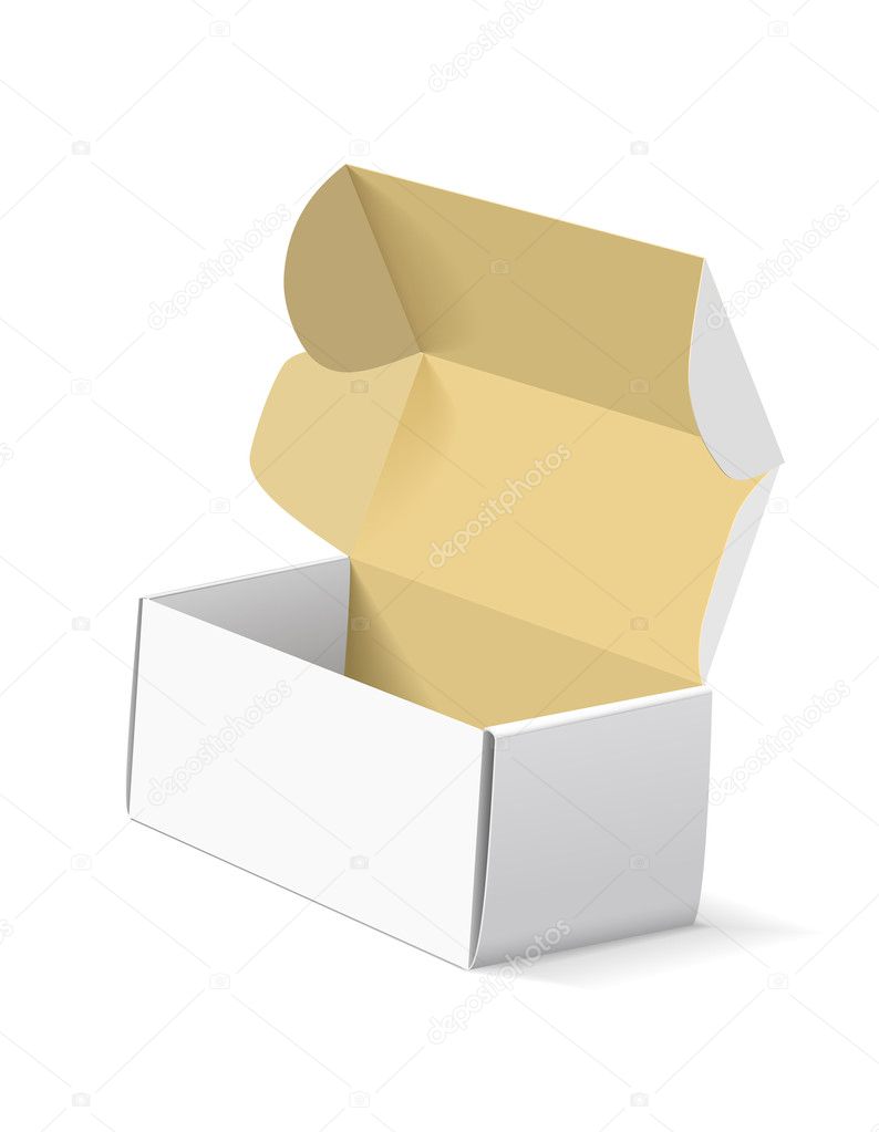 Packing box on white background.