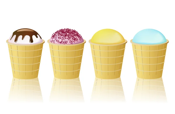 Ice-cream cone. — Stock Vector