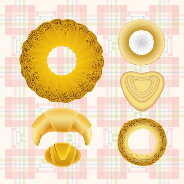 Bakery products. clipart