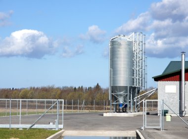 The bunker for a forage clipart