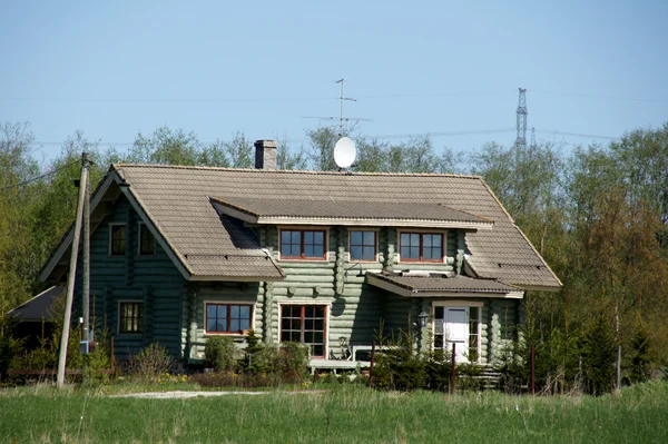 Het houten huis — Stockfoto