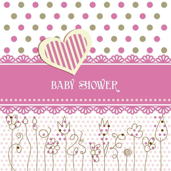 Preciosa ducha de bebé — Vector de stock