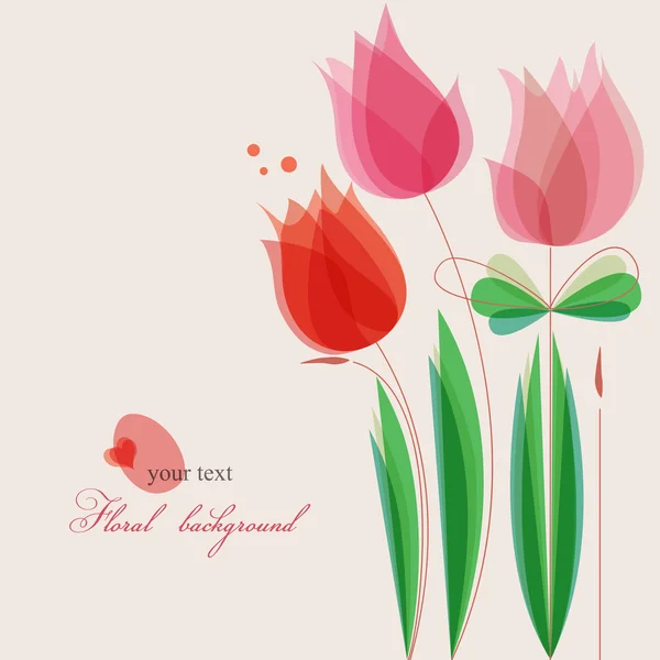 Tulipes fond — Image vectorielle