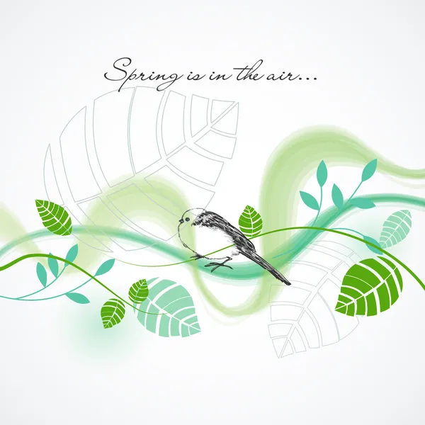 Verse lente vector achtergrond — Stockvector