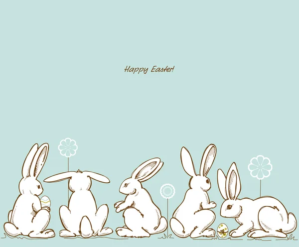 Conejos de Pascua — Archivo Imágenes Vectoriales