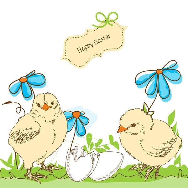 Pollo di Pasqua — Vettoriale Stock