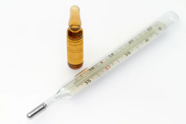 Thermometer mit Kapsel — Stockfoto