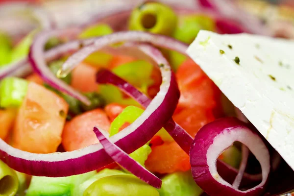 Fresh salad with cheese — Stock Photo, Image