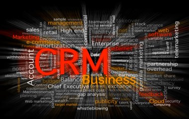 Cloud of business words clipart