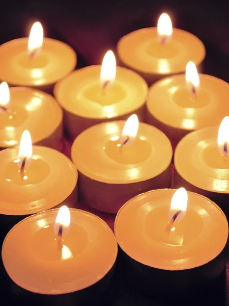 Mnoho svíček — Stock fotografie