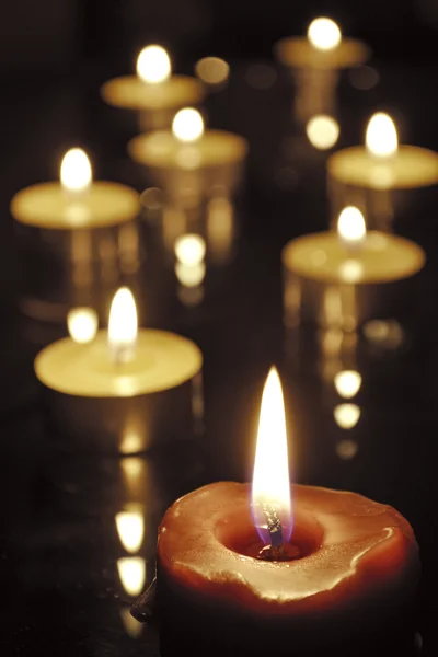 Svíčky pozadí — Stock fotografie