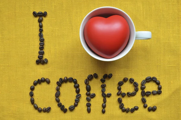 stock image Love coffee