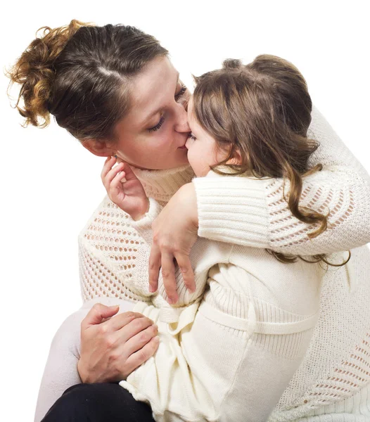 Beautiful little girl and her mother — Stock Photo, Image