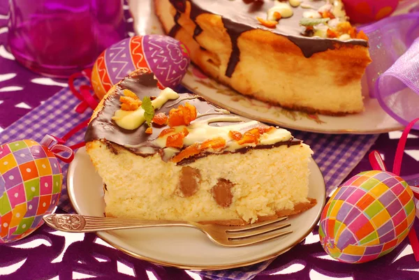 Cheese cake for easter — Stock Photo, Image