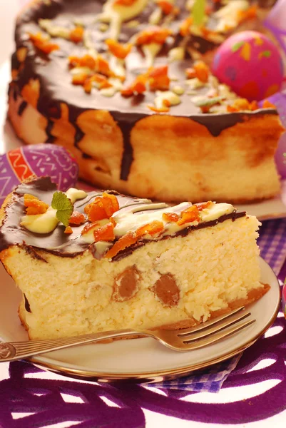 Cheesecake voor Pasen — Stockfoto