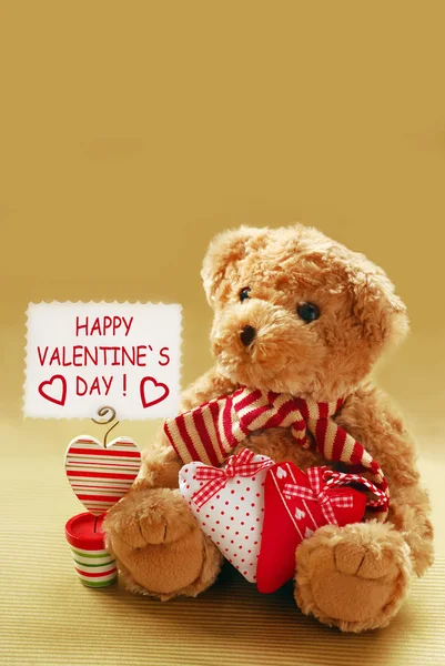 Romantic teddy bear — Stock Photo, Image