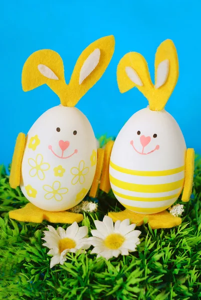 Easter funny eggs — Stock Photo, Image