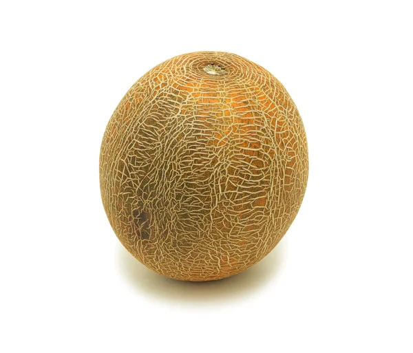 Żółty melon, na białym tle — Zdjęcie stockowe