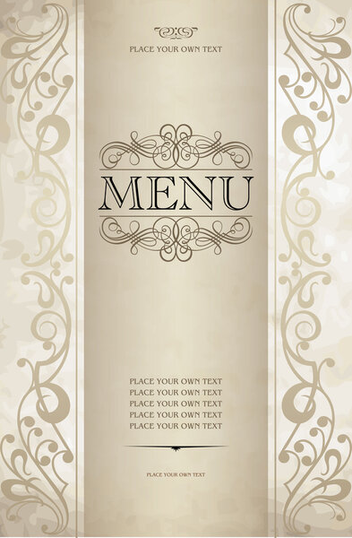 Обложка меню
