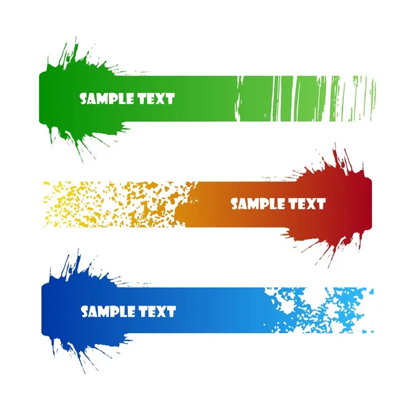 Färg banners — Stock vektor