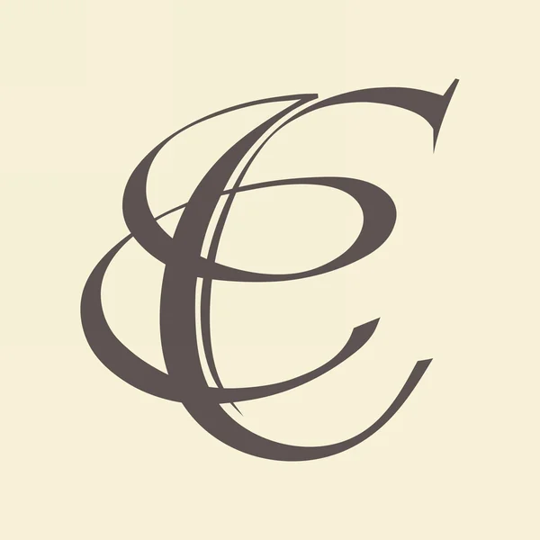 Calligraphic letter — Stock Vector