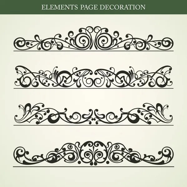 Element sida dekoration — Stock vektor