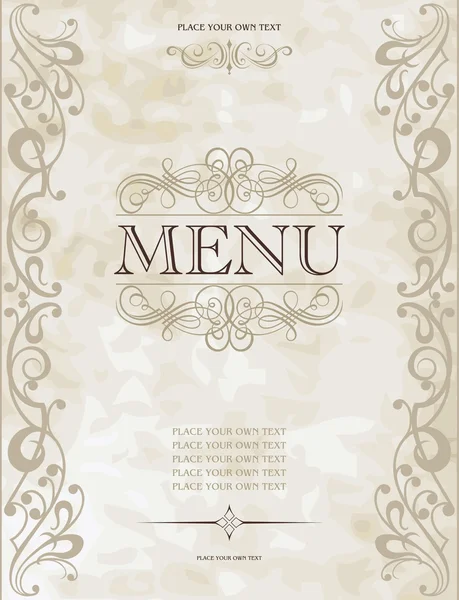 Couverture de menu — Image vectorielle