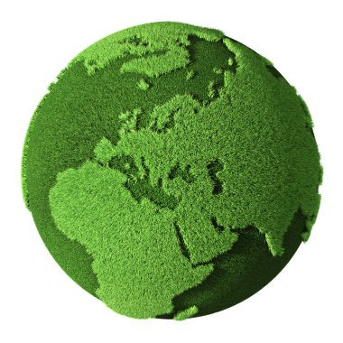 Grass Globe - Europe clipart