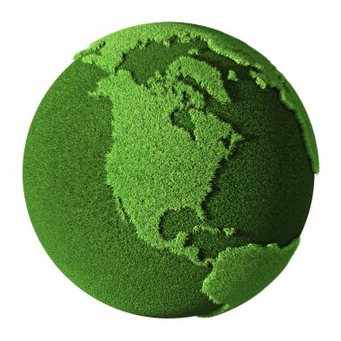 Grass Globe - North America clipart